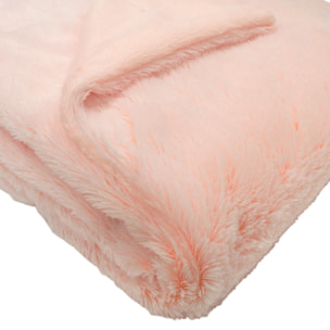 Couverture snow doublée Microdoux - Rose Clair