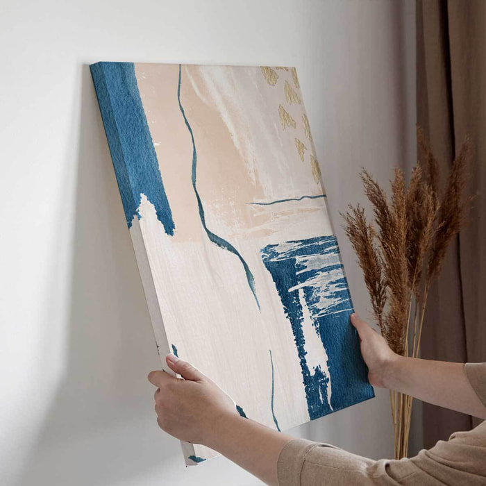 Tableau abstrait Bleu calme Toile imprimée