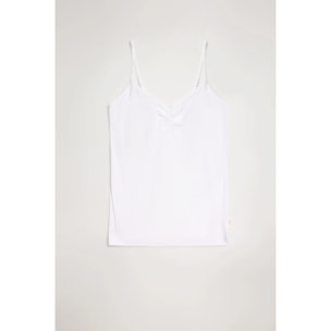 Canotta bianca in cotone biologico