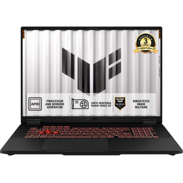 PC Gamer ASUS TUF A18" WUXGA 144Hz AMD Ryzen 7 260 Nvidia GeForce RTX 5070 16 Go RAM DDR5 SSD 1 To