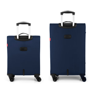 Juego de maletas (cabina y mediana) Zambia blandas con capacidad de 103 L