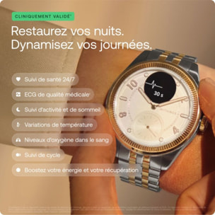 Montre santé WITHINGS Scanwatch Nova Brilliant 39mm Gold