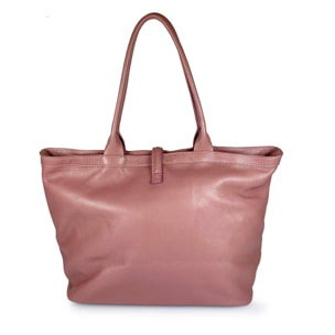 Borse Donna colore Rosa-in pelle Made in Italy 42 x 38 x 6cm