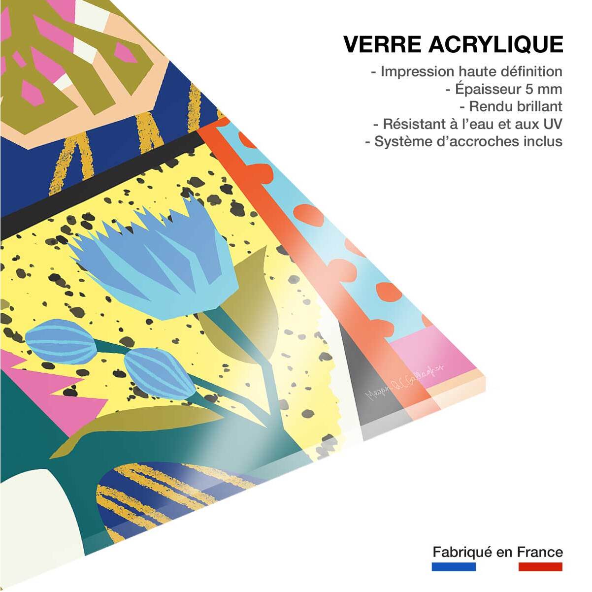 Tableau pop art Born in the 80s Tableau plexiglas