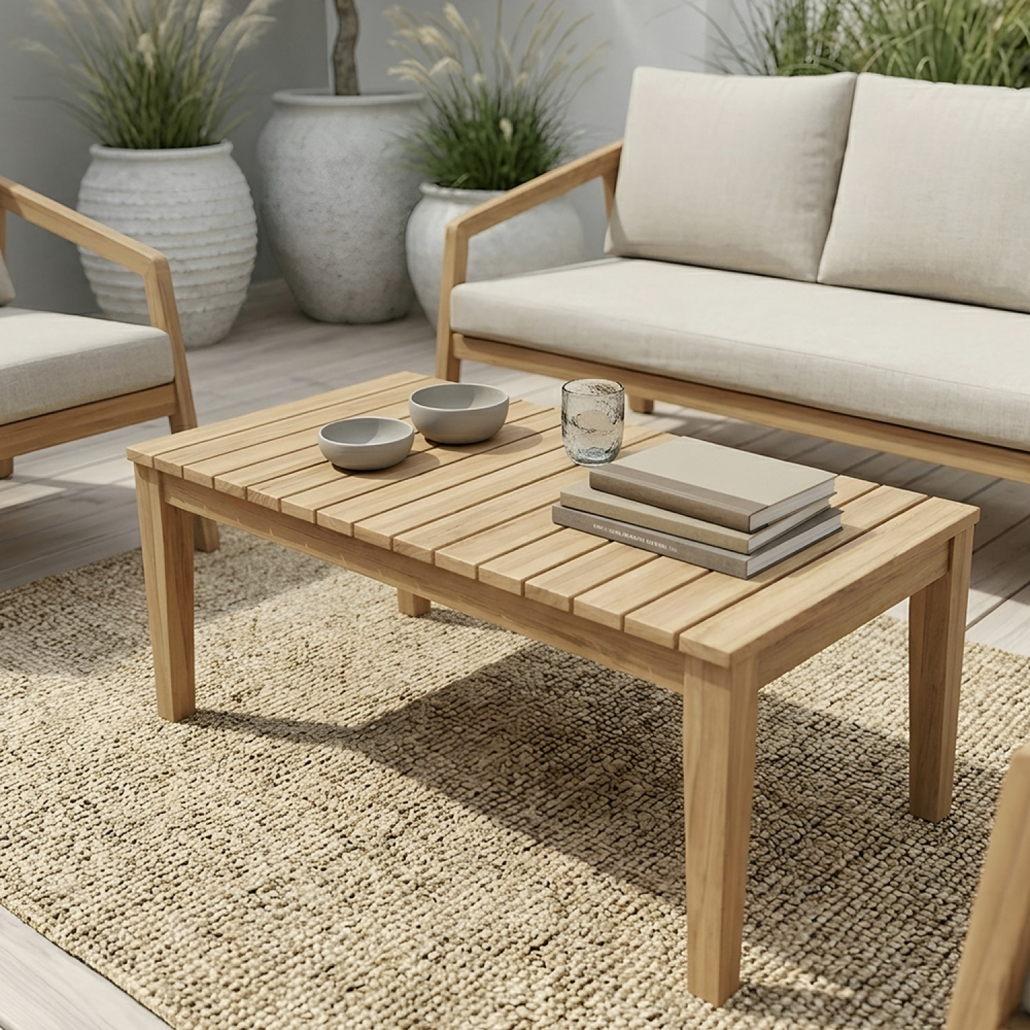 Salon de jardin 4 places en bois d’acacia VINH