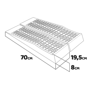 Pad 3000 - Coppia di rampe per manutenzione autoveicolo 3 t