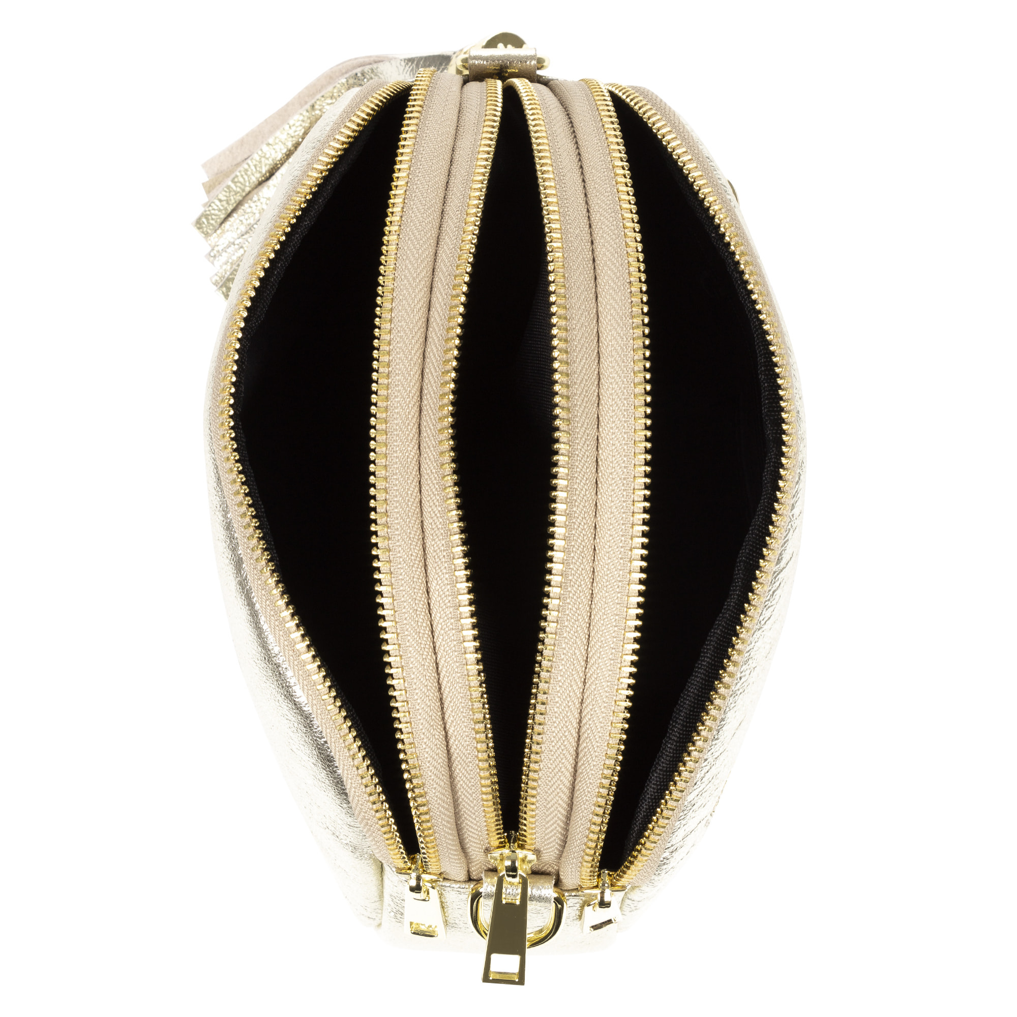 Aliminusa bolso bandolera Mujer. Piel auténtica Gamuza Lacada.