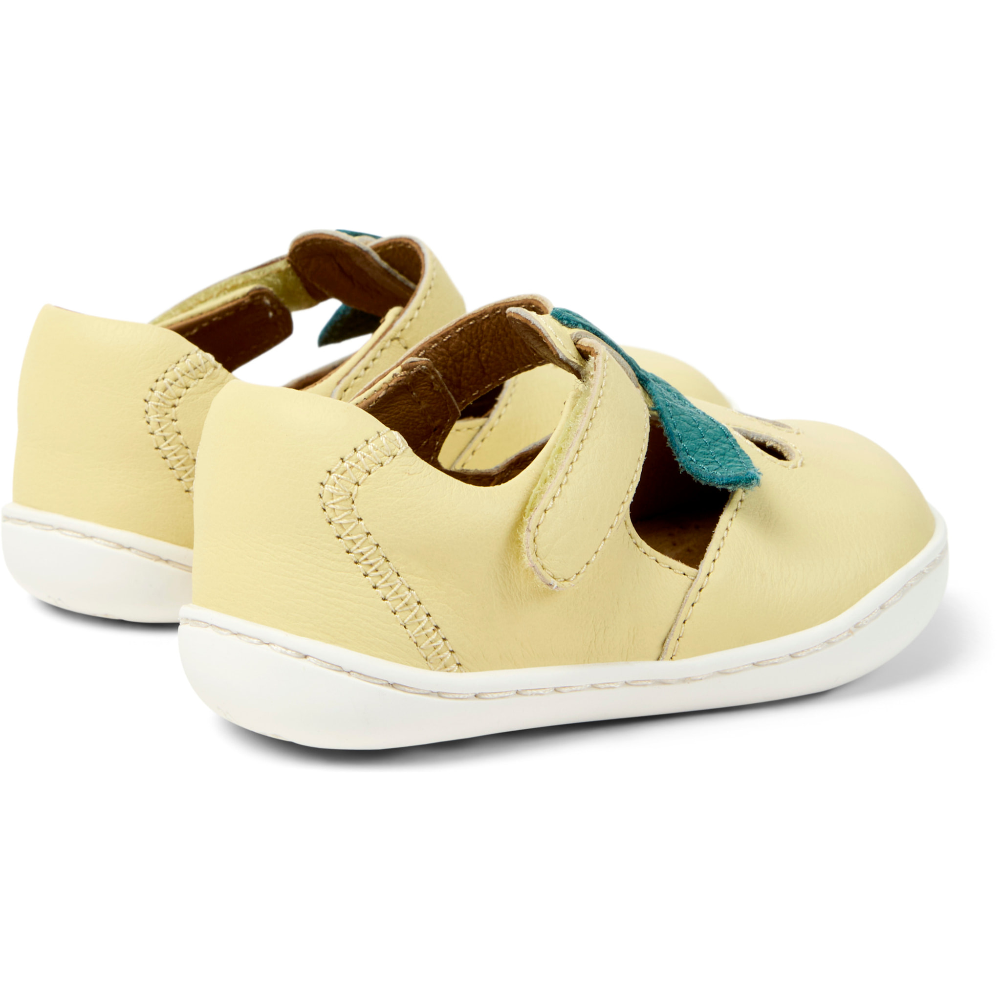 Bailarinas - CAMPER Peu Cami Twins - Amarillo - Cuero liso