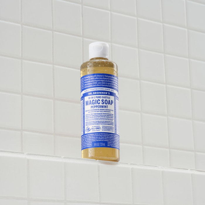 Menthe Poivrée - Savon de Castille Liquide Naturel 18-en-1