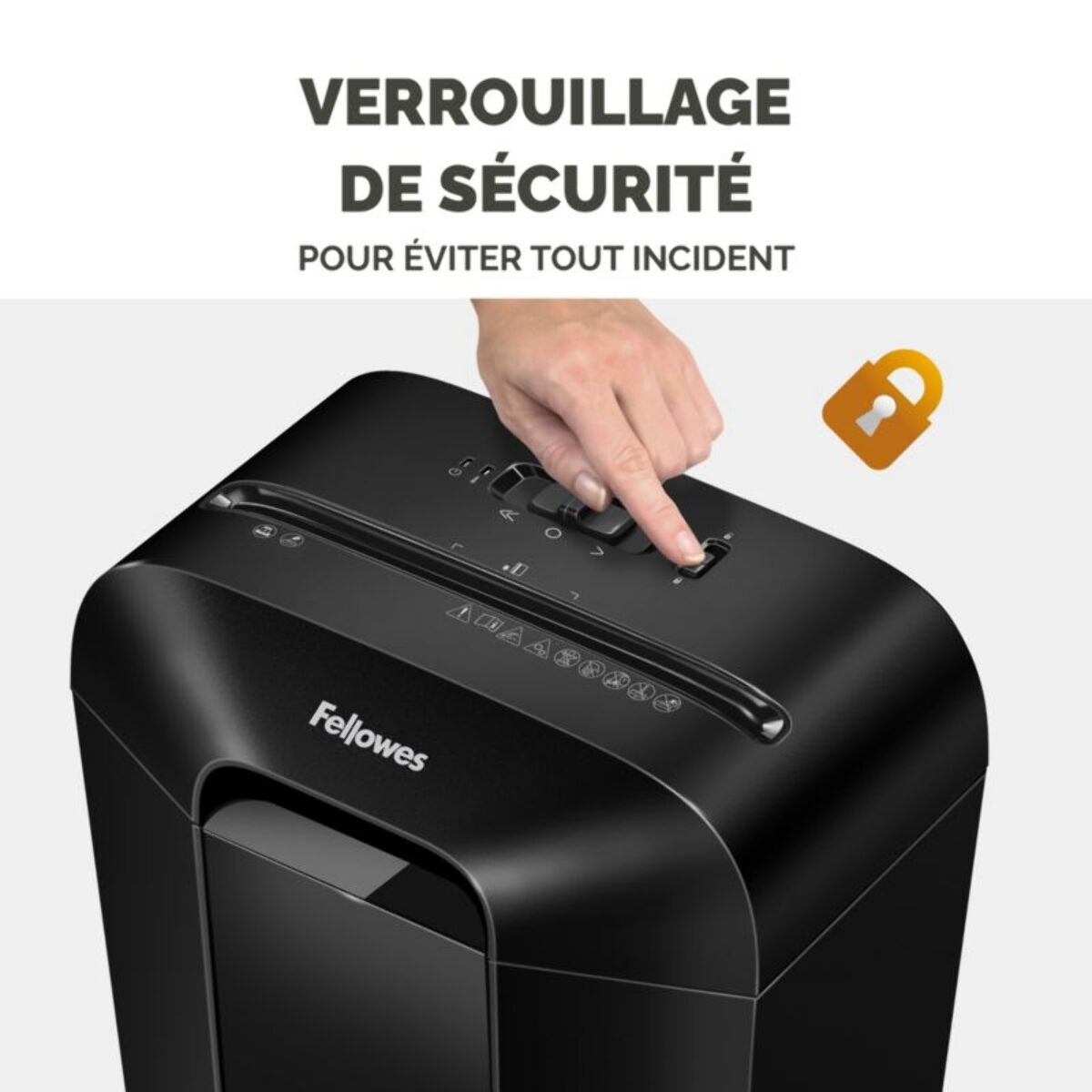 Destructeur FELLOWES MICROSHRED LX45 NOIR