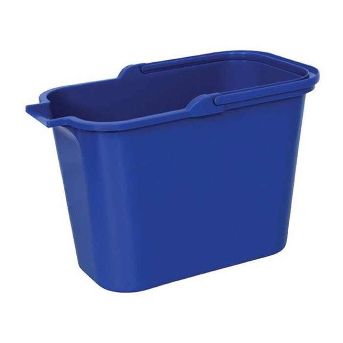 Seau rectangulaire PP 14L Bleu MSV