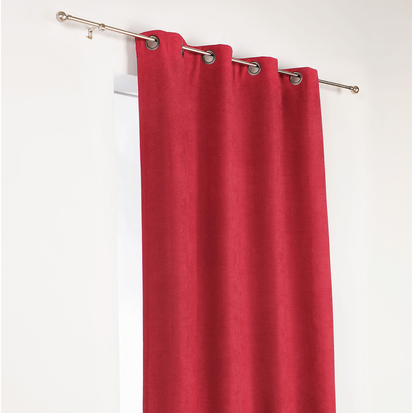 Rideau Alaska isolant et 100 % occultant - Rouge