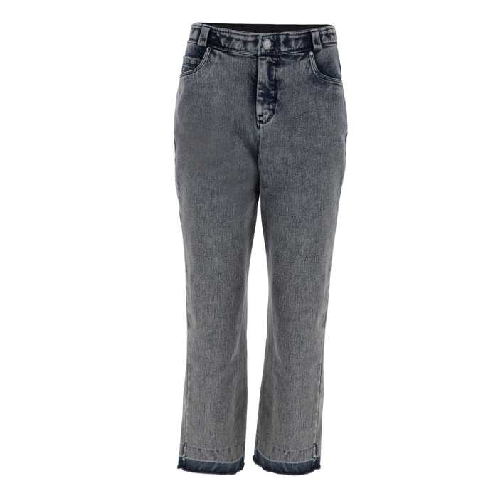 Jeans FREDDY BLACK 7/8 gamba dritta fondo taglio a vivo
