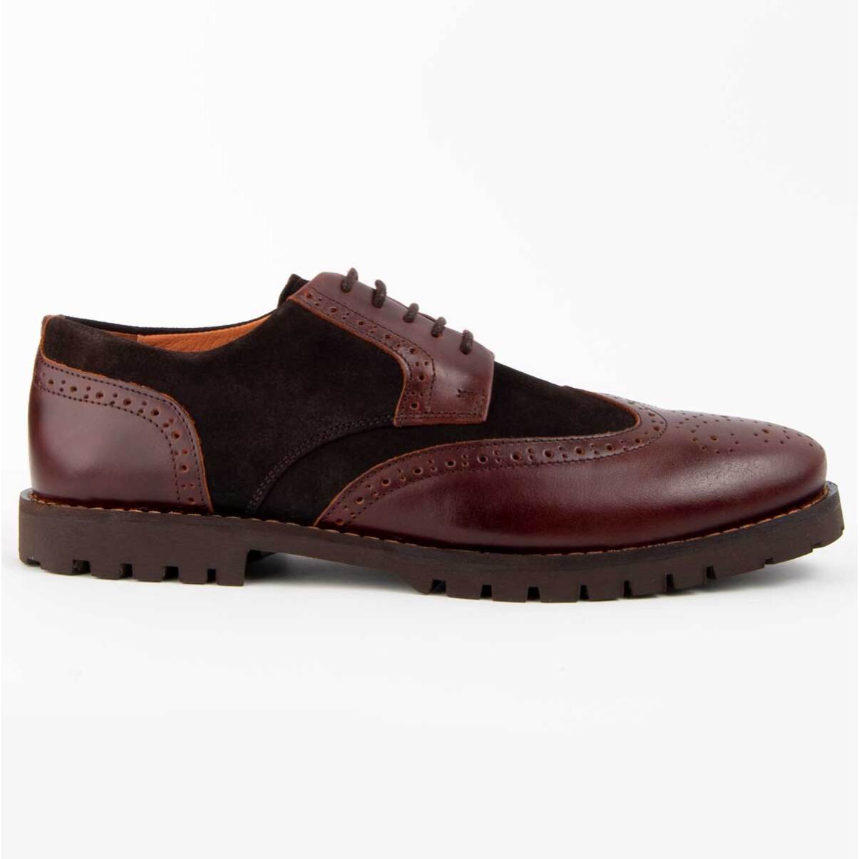 Zapato Oxford De Piel - Marron