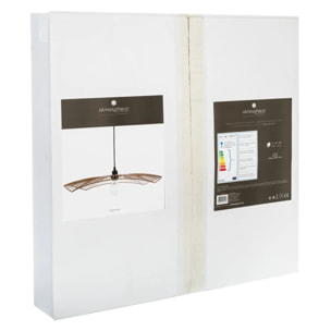 Suspension filaire "Cuzco" métal noir D58cm