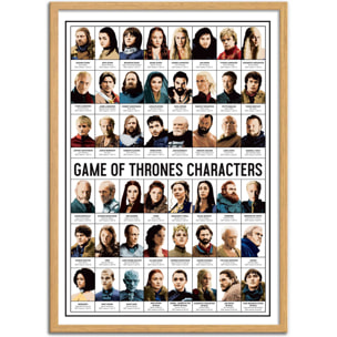Affiche - Game of Thrones Characters - Olivier Bourdereau
