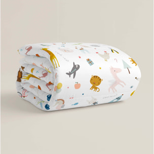 Edredón Nórdico Estampado - Infantil - 100% Algodón - 200 gr/m² con Tacto Pluma - Veo Veo