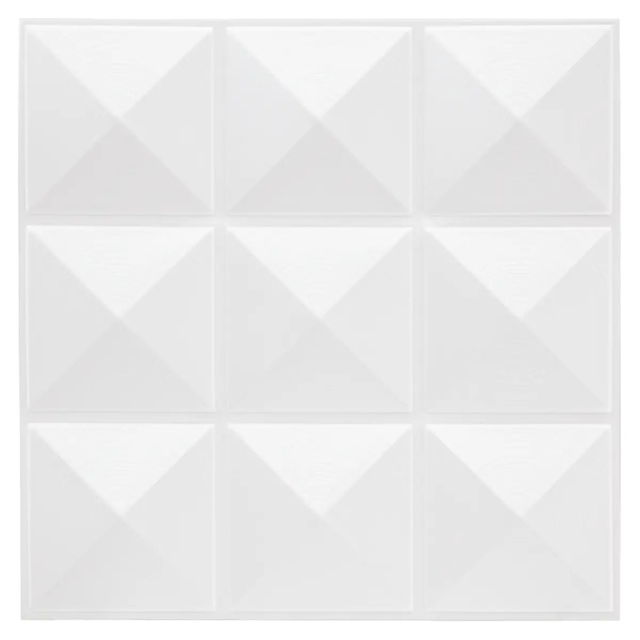 Lot de 6 stickers - carrelage - blanc - 30x30 cm
