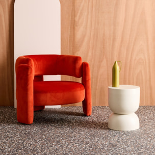 Table d'appoint, bout de canapé, table de chevet métal Ø32 x H42cm MADI