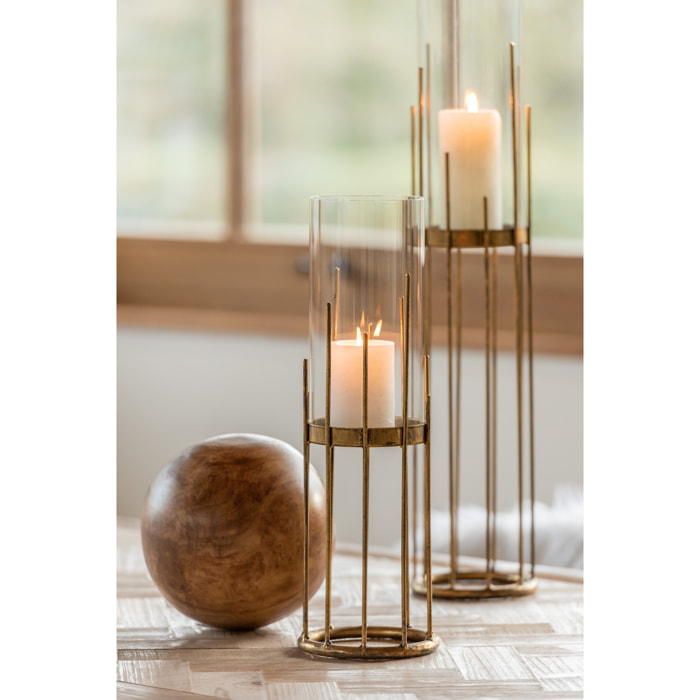 J-Line décoration Balle - bois - brun - medium