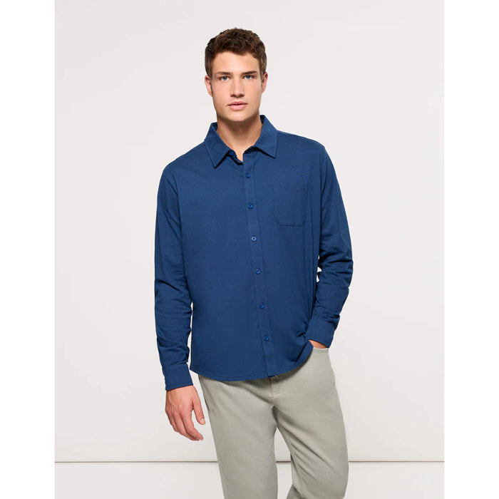 Camisa Manga Larga Azul Marino - Niana