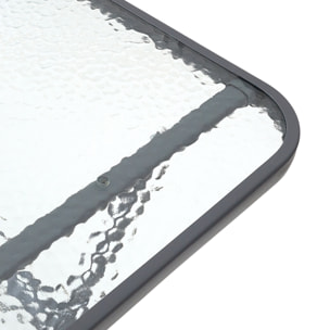 Table Verre Trempe Formentera Gris 110x70cm