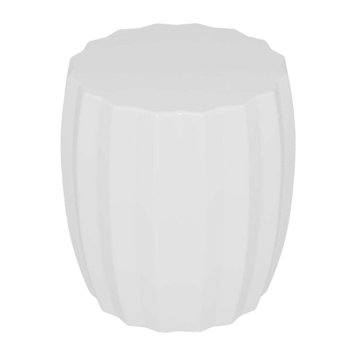 Grenade – Table d’appoint blanche minimaliste en magnésie