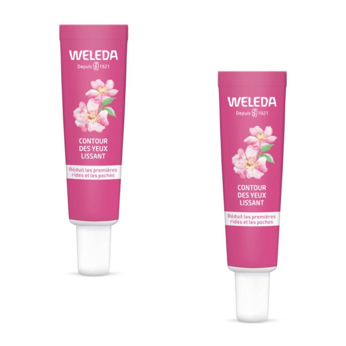 WELEDA - Duo Contour des yeux lissant Rose musquée et thé blanc 2x12ml
