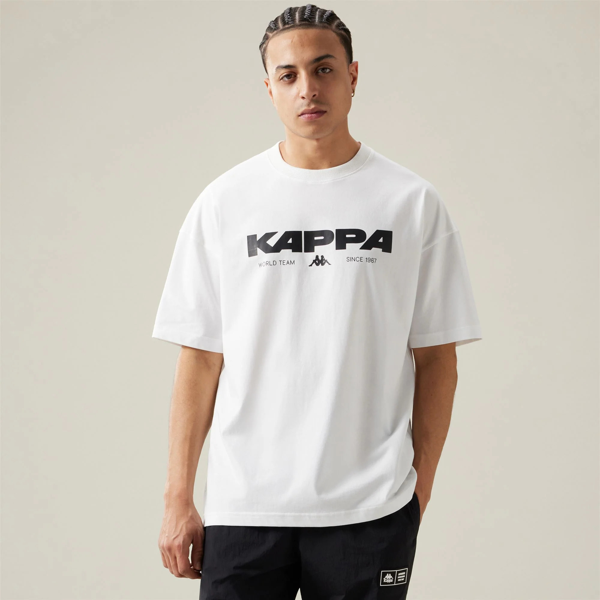 Kappa - T-Shirts & Top Uomo Bianco - Authentic Nhisso