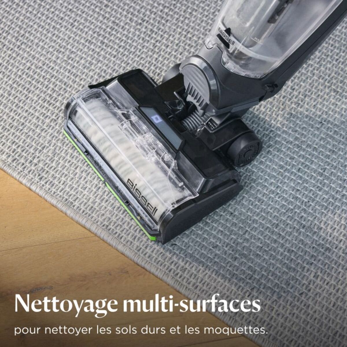 Aspirateur laveur BISSELL Crosswave HydroSteam Pet Pro - Fonction vapeur, idéale taches tenaces