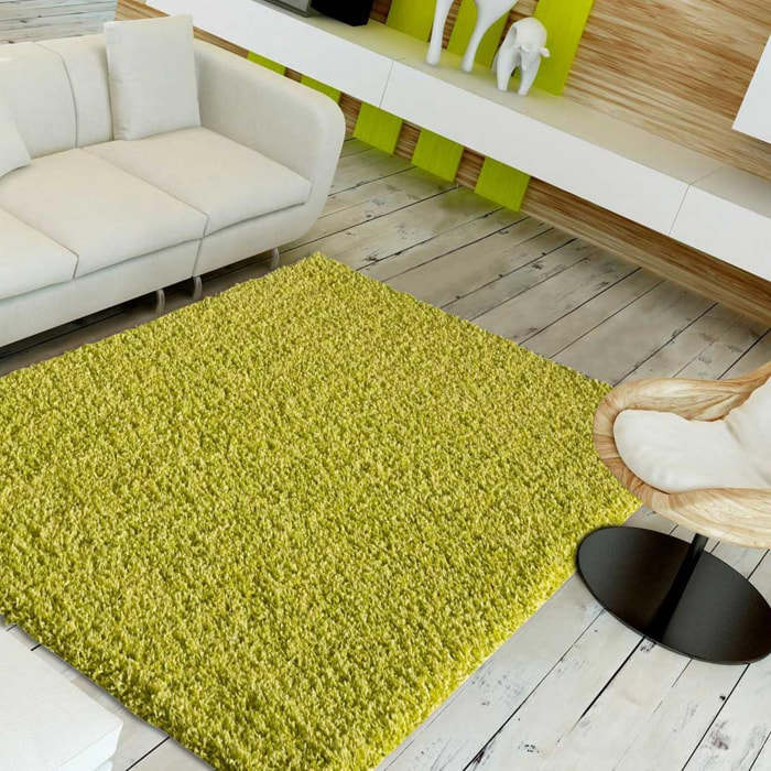 Tapis shaggy tissé motif uni DOSU