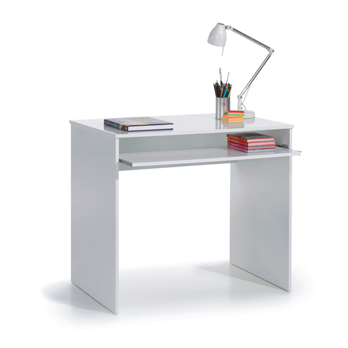 Mesa Escritorio Con Bandeja 79x90x54 Cm Blanco Artik