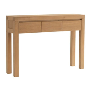 Meuble d'entrée Liland -bois massif d'acacia et panneau de mdf-couleur antique 120 x 85 x 30 cm