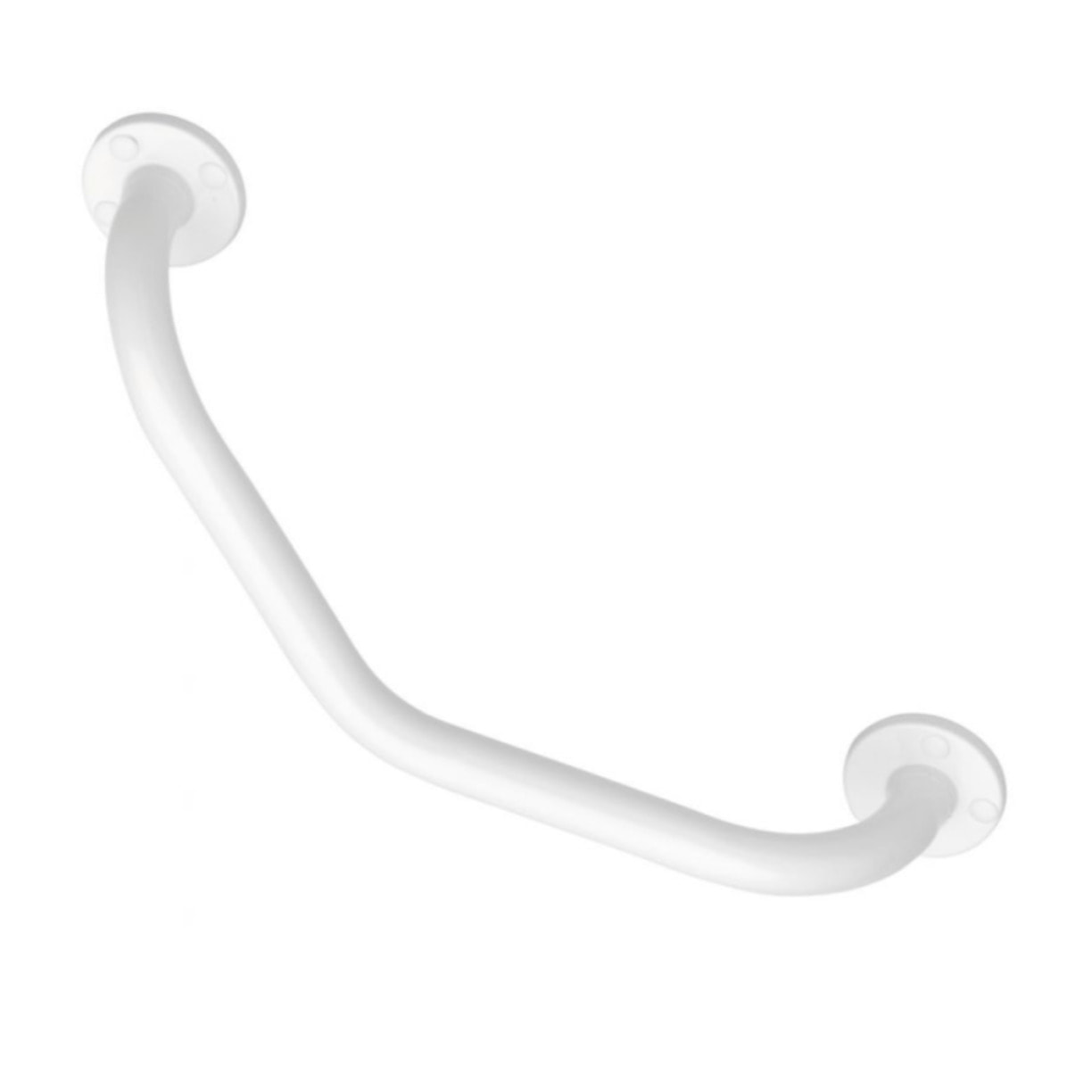 Réhausse WC PMR PELLET plastique blanc avec abattant 10 cm + Barre de maintien coudée PMR PELLET Essentiel