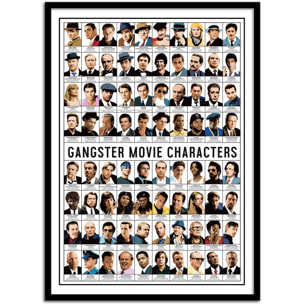 Affiche - Gangster Movie characters - Olivier Bourdereau