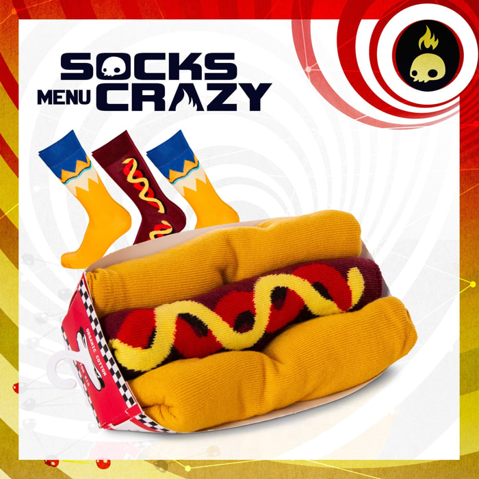 Pack 3 pares de calcetines Crazy Socks en varios colores