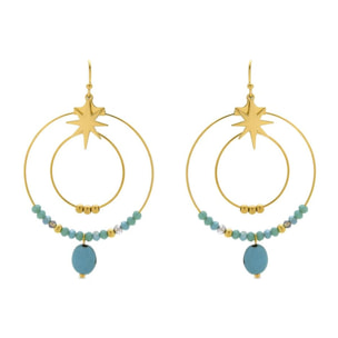 Pendientes Lux by Lux acabados oro 18k