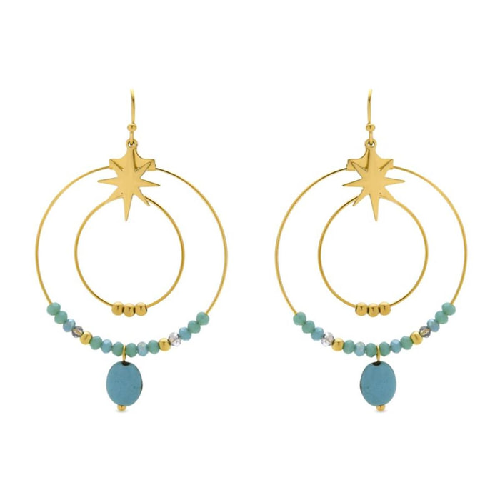 Pendientes Lux by Lux acabados oro 18k