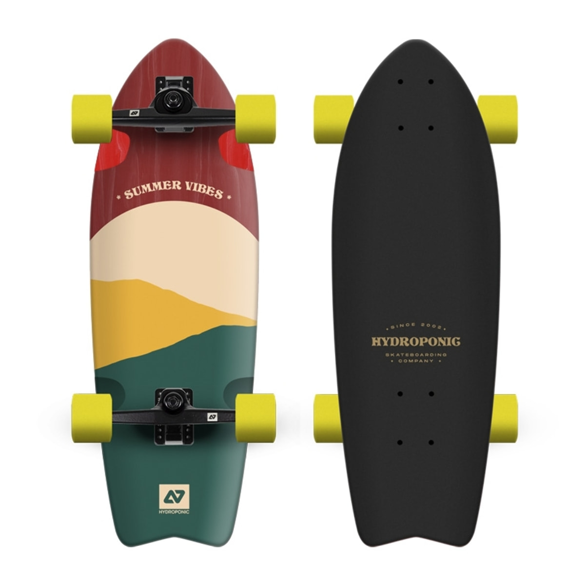 Surfskate Hydroponic FISH 28" Sun Red