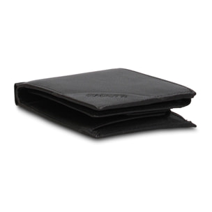 Portafoglio uomo in vera pelle - Modello Aosta - Casual - 12.0 x 10.0 x 2.5 cm