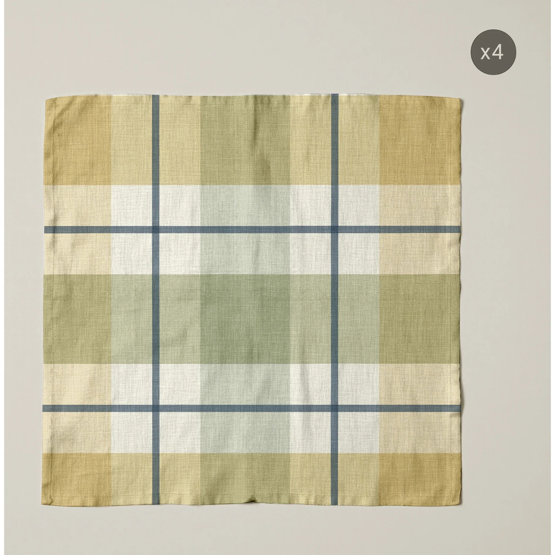 Lot de 4 serviettes Teli