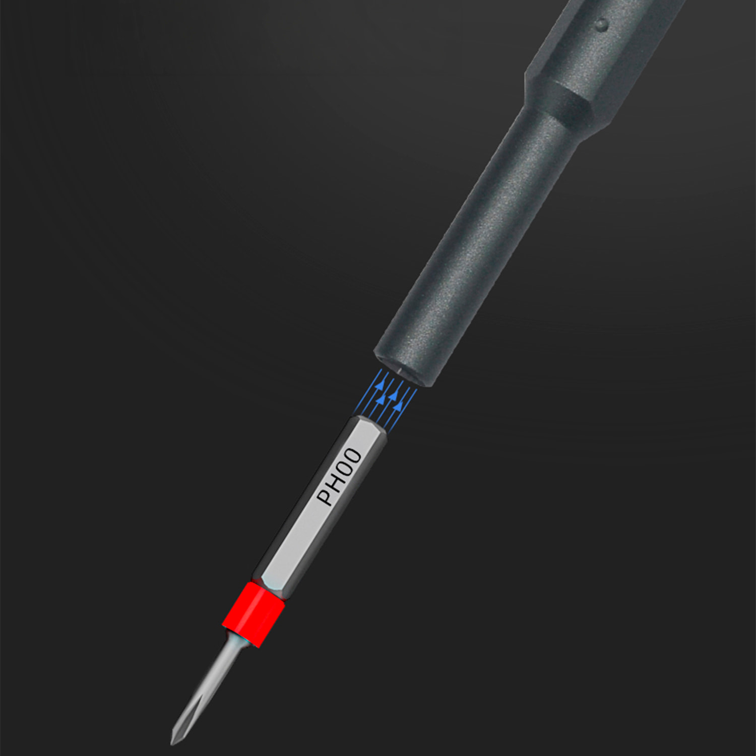 Juego de destornillador multifunción 31 en 1 con carcasa de aluminio y puntas de acero magnéticas.