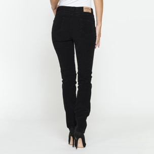 PANTALONE CINQUE TASCHE COMFORT FIT IN VELLUTO STRETCH 1000 RIGHE