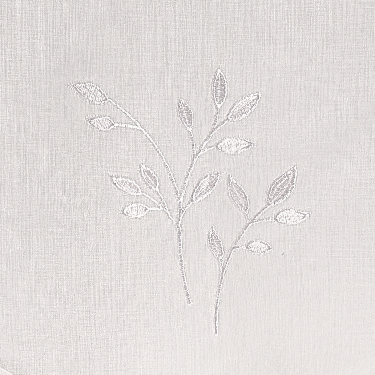 Paire de voilages brodées - Blanc