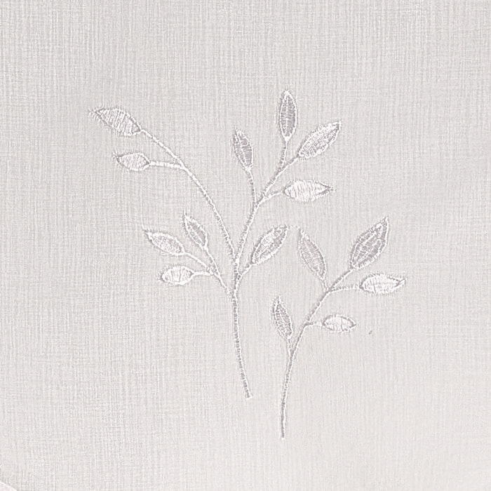 Paire de voilages brodées - Blanc