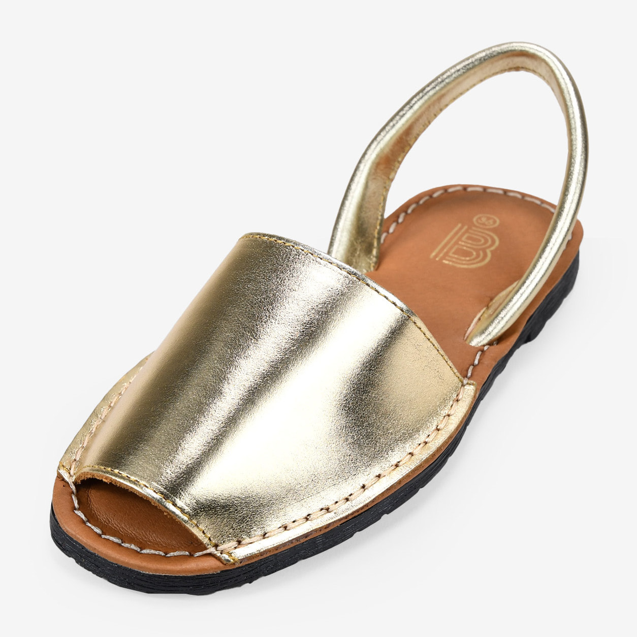 Alpargatas de piel doradas