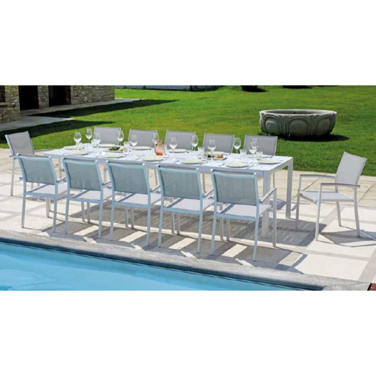 Tavolo Capoliveri All.200/300X100 Bianco