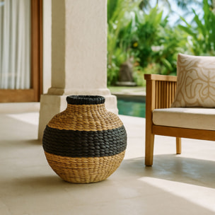 Panier en jacinthe d'eau 37cm INES