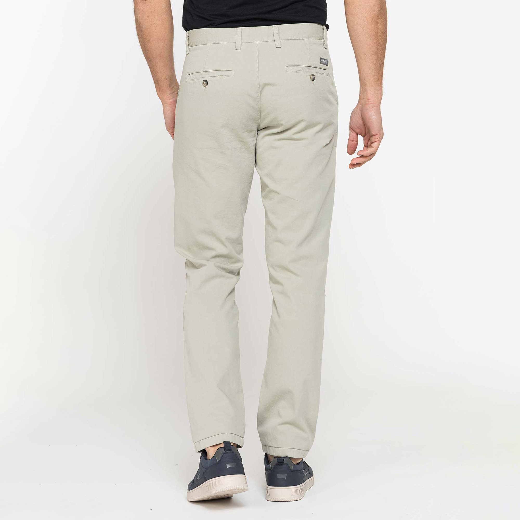 PANTALONE CHINO DA UOMO IN GABARDINA LEGGERA DI COTONE