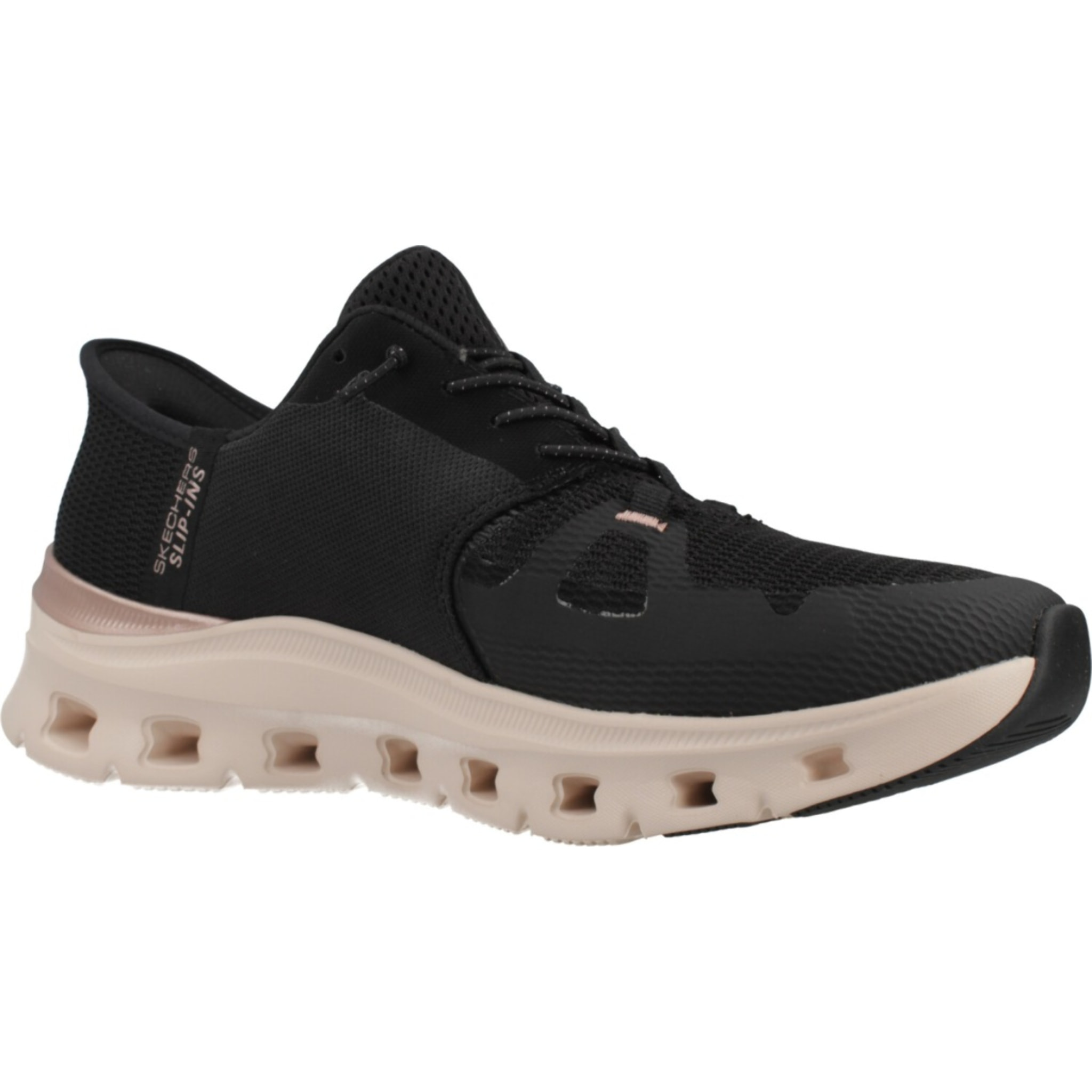 Sneakers De  Mujer Glide-step Pro Radiant Stri Negro